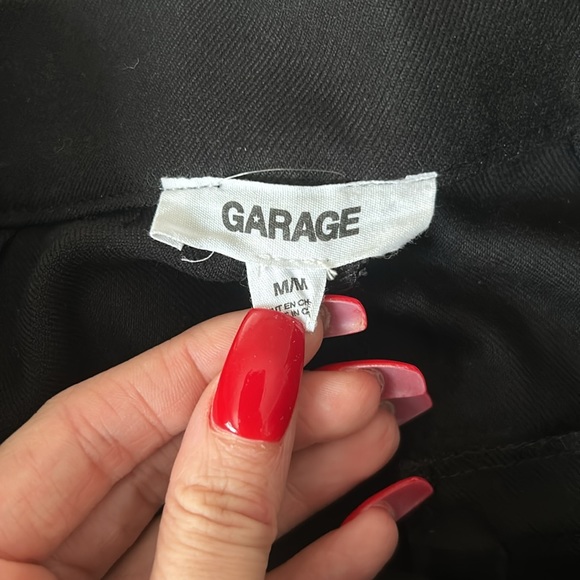 Garage Black Wide-leg Trousers - Picture 3 of 3